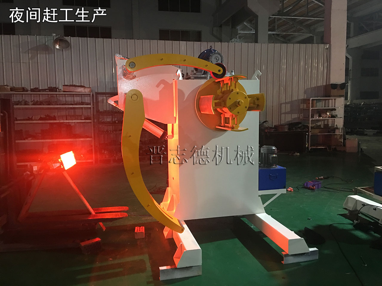 重型材料架夜間生產 重型材料架夜間生產